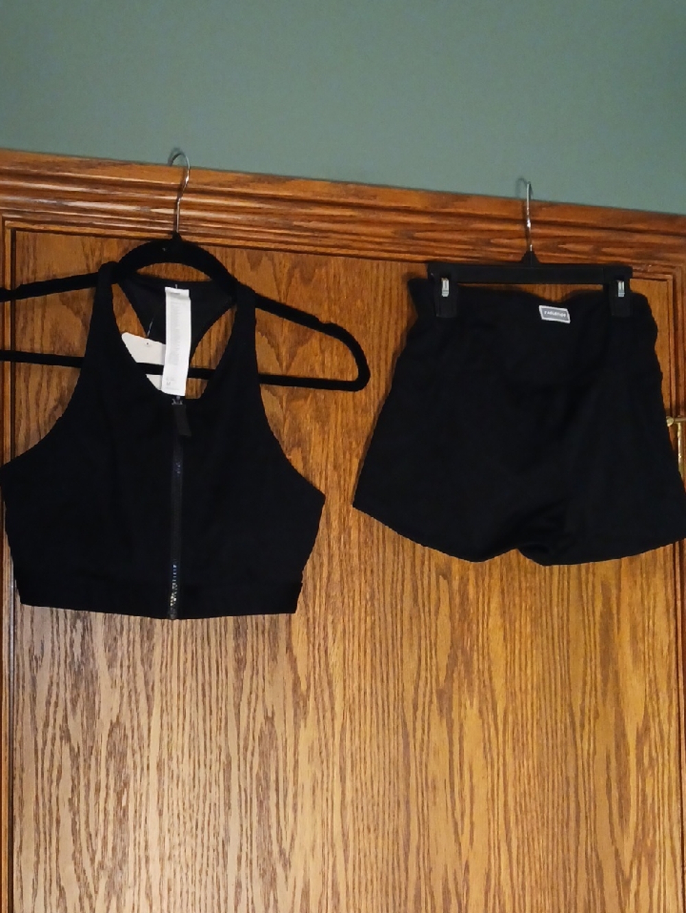 NWT Fabletics High Tide Zip Front Swim Top And High Qaisted Swim Short Separates